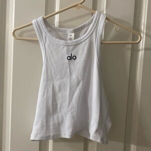 Alo Cropped Racerback Tank